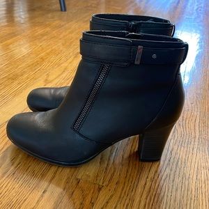 Clarks Black Ankle Boots